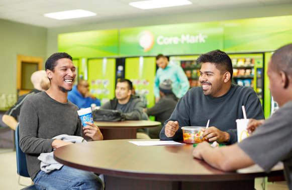 Employeees at a round table